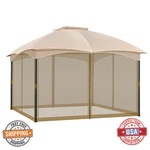 Cowvie 10X12 Gazebo Replacement Netting 4-PANEL Mosquito Screen Sidewalls Outdoo. Fixed Price $58.03.