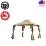 Upf 50+ Replacement Canopy For 10X10 Outsunny Gazebo - Fire Retardant Material. Fixed Price $227.99.