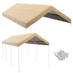 Outsunny 20' X 10' Carport Replacement Top Canopy Cover For Model 84C207WT Or.... Fixed Price $82.21.