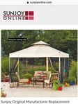 Sunjoy Replacement Mosquito Netting 10'X10' For Athena Gazebo Liquidation Sale. Fixed Price $69.99.