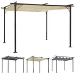 Outsunny Retractable Awning Cover Modern Archway Shade Steel Pergola. Fixed Price $189.99.