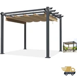 Beige Ripstop Replacement Cover Fit For Home Depot Hampton Bay Pergola ,. Fixed Price $161.95.