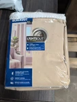 Lightsout Grommet Blackout Curtains. 38"W 84" Cream Color. Fixed Price $18.40.
