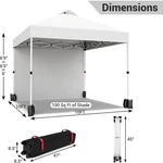 10X10' Pop Up Canopy Tent Instant Shelter With Removable Sidewalls & Roller Bag. Fixed Price $118.99.