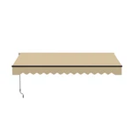 Aleko Black Frame Retractable Home Patio Canopy Awning 13 X 10 Ft Sand. Fixed Price $276.75.