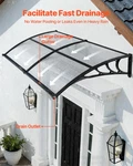 Vevor Awnings For Door Entrance, 38 78 In, Exterior Front Window. Fixed Price $85.90.