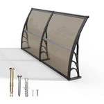 35" Depth Window Awning Front Door Eaves Canopy Polycarbonate Roof Cover. Fixed Price $99.99.
