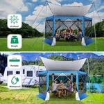 Pop Up Gazebo Screen Tent House For Camping 12X12 Hub With Carry Bag. Fixed Price $145.99.