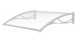 Advaning DA4731-PWS1N Crystal Polycarbonate Awning, Clear White Brackets 47X31. Fixed Price $109.95.