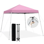 New Tangkula 10X10 Ft Pop Up Canopy, Slanted Leg Outdoor Tent With Center. Fixed Price $118.18.