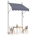 Vevor 59X47" Patio Awning Retractable Sunshade Shelter With Crank Handle. Fixed Price $63.99.