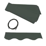 Aleko Fabric Replacement For 16 X 10 Feet Retractable Patio Awning Green. Fixed Price $129.00.