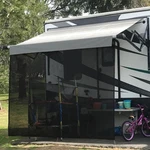 Shadeidea Rv Sun Screen - 9' X 11' 5'' (fit For 12' Awning) Black M. Fixed Price $146.53.