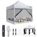 Canopy Tent 10X10 Heavy Duty Pop Up Waterproof Sidewalls White Cobizi Easy Mesh. Fixed Price $209.99.