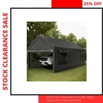Shintenchi 12X20 Ft Heavy Duty Carport Canopy Grey. Fixed Price $417.82.