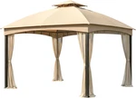 Reinforced Canopy Top & Netting Set 10' X 12' Gazebo - Sand Beige. Fixed Price $476.99.