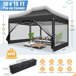 10X15FT Pop Up Canopy Commercial Gazebo Outdoor Instant Party Garden Screen Tent. Fixed Price $199.99.