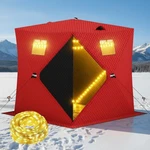 Garvee Pop Up Ice Fishing Shelter And Insulated Tent With 49FT Led. Fixed Price $131.55.