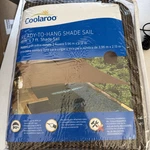 Coolaroo 13' X 7' Rectangle Sun Shade Sail Mocha Color Protection New. Fixed Price $28.95.