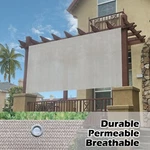 Alion Home Sun Shade & Privacy Panel W. Grommets 90% Uv Block For Patio Smoke. Fixed Price $49.99.