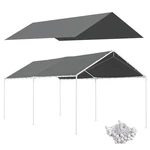 Outsunny 10' X 20' Carport Replacement Top Canopy Cover, Uv Resistant And Wat.... Fixed Price $78.11.