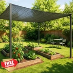 Sunny Guard 35-45% Shade Cloth 6.5X6.5FT Black Garden Mesh Greenhouse Patio. Fixed Price $20.99.
