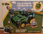 John Deere Pop-up Tractor Tent Children's Toy New In Box Sound. Fixed Price $20.00.