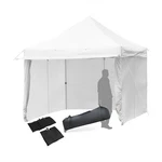 Costway 10X10FT Pop Up Gazebo 5 Height Adjust Folding Tent W/ Awning White. Fixed Price $129.99.