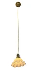 VL1354 Antique Craftsman C1916 Cord Pendant Porcelain Socket & Canopy Restored. Fixed Price $345.00.