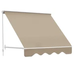 Outsunny 6 Drop Arm Manual Retractable Window Awning Shade Shelter For. Fixed Price $183.32.
