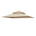 Yescom 10.6'X10.6' Gazebo Top Replacement For Customized Model Patio Light Beige. Fixed Price $104.90.