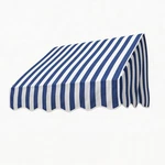 4' Window Awning Sun Shade Canopy Outdoor Patio Cover, Blue & White Stripes. Fixed Price $39.76.