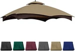 Jancanopy Khaki 10X12 Replacement Gazebo Cover For Lowes Model TPGAZ17.... Fixed Price $141.35.