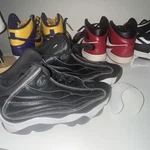 Jordan Pro Strong Black White Mid Top Lace Up Basketball Athletic Sneakers. Fixed Price $40.00.