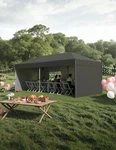 10'X 20' Pop Up Canopy Tent With 210D Oxford Fabric, Portable Instant Commerc.... Fixed Price $377.26.