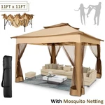 Pop Up Gazebo 11X11FT One-push Tent Outdoor Garden Lawn Canopy Carpas Para Patio. Fixed Price $135.99.