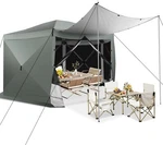 Cobizi 12X12FT Pop Up Gazebo Screen House Tent With Removable Roof & Sidewalls. Fixed Price $203.99.