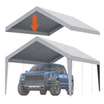 12X20FT Strong Tarp Cover For Carport All-weather Use No Frame Grey. Fixed Price $85.99.
