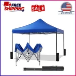 Gianna 10X10 Ft Pop Canopy Tent With Slant Legs And Carrying Bag, Easy Setup. Fixed Price $57.50.