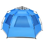 Costway Upf 50+ Portable Sun Shelter 3-4 Person Easy Pop Beach Tent Blue. Fixed Price $62.99.
