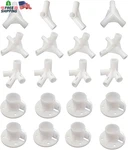 20PCS White Canopy Fitting Spare Parts Fits Only Poles Inner Diameter 25MM/19MM,. Fixed Price $44.53.