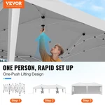 Pop Up Canopy 10 X 20 Ft Gazebo Tent With 3 Sidewalls & Windows. Fixed Price $251.99.