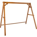 Vingli Heavy Duty 660 Lbs Wooden Porch Swing Bench A-frame Brown. Fixed Price $79.20.
