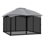 Cowvie Gazebo Replacement Netting Screen, 12' X 14', Black. Fixed Price $143.31.