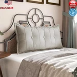 Large Bolster Headboard Pillow Reading Bed Rest Support Soft Cover Twin New. Fixed Price $96.36.