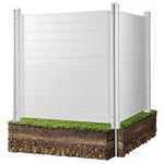 Privacy Fence 50 W X Horizontal Vinyl 2 Panel Vevor Outdoor Screens. Fixed Price $209.99.