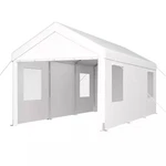 10 Ft. X 20 White Outdoor Canopy Tent Heavy Duty Car Port W/ 2-ROLL. Fixed Price $380.52.