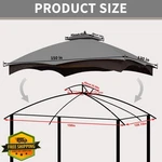 Scocanopy 10X12 Gazebo Replacement Top Lowe's Allen Roth GF-12S004B-1. Fixed Price $219.99.