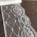 Lacerealm Trim Ribbon With Floral Pattern For Decorative 6915 White. Fixed Price $14.76.