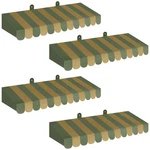 Boao 4-PACK Circus Awning Decor 3D Stripe Cardboard Carnival Wall Green. Fixed Price $28.23.